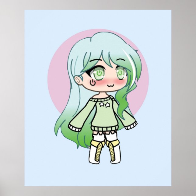 Affiche Cute Gacha Series Girl Riley (Devant)