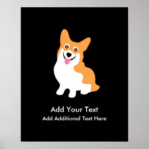 Affiche Cute galloise Pembroke Corgi Puppy