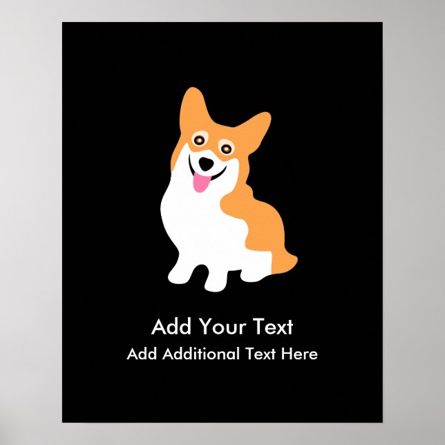 Affiche Cute galloise Pembroke Corgi Puppy (Devant)