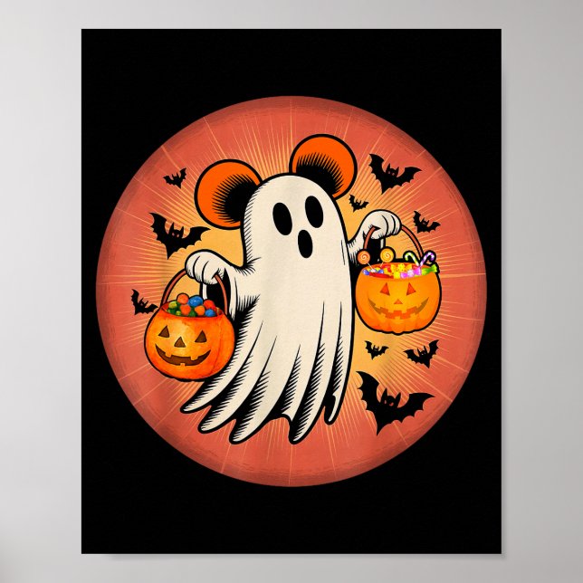 Affiche Cute Ghost Halloween Candy Halloween Soky Season G (Devant)