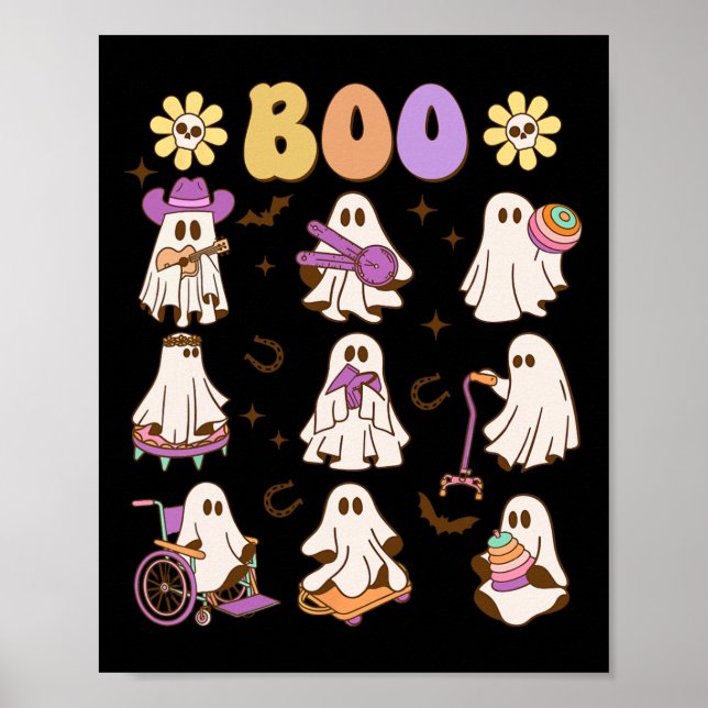 Affiche Cute Ghost Squad Halloween Costume inclus (Devant)