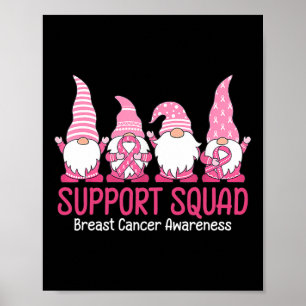 Affiche Cute Gnome Support Squad Sensibilisation au cancer