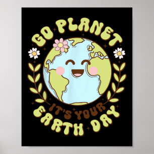 Affiche Cute Go Planet Son Jour des terres Enseignant Enfa