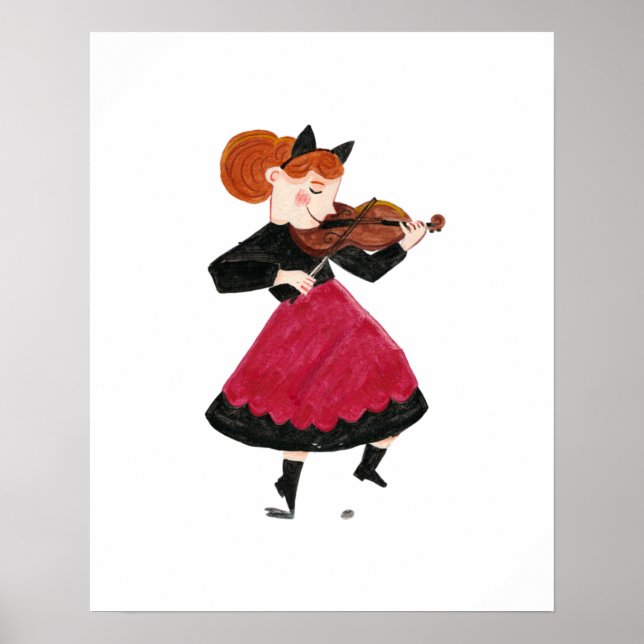 Affiche Cute Halloween enfants costume tour et traiter par (Devant)