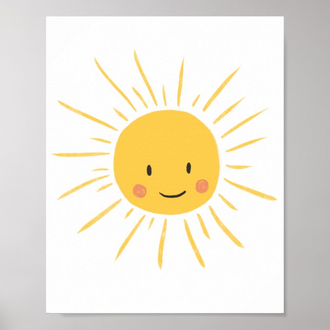 Affiche Cute Happy Sun Nursery (Devant)