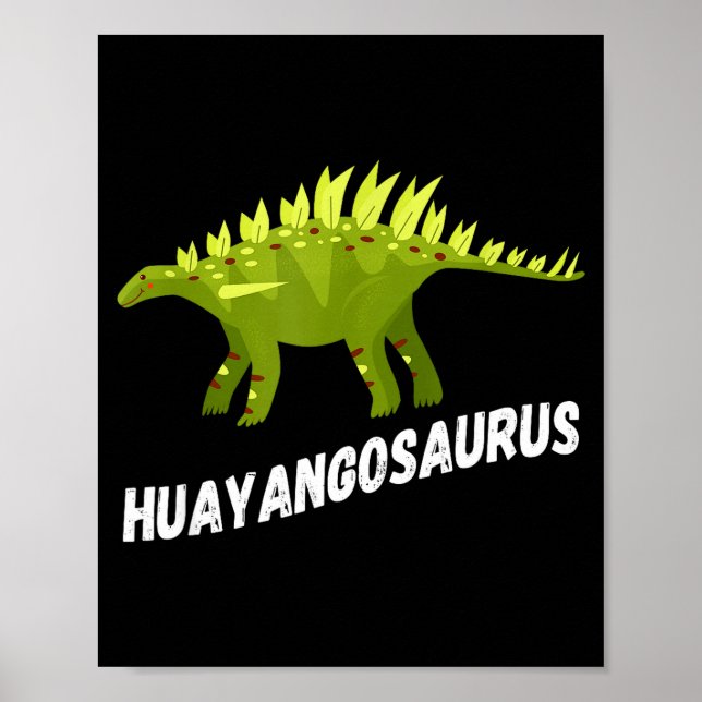 Affiche Cute Huayangosaurus Dinosaur Design  (Devant)