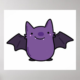 Affiche Cute Kawaii Baby Bat