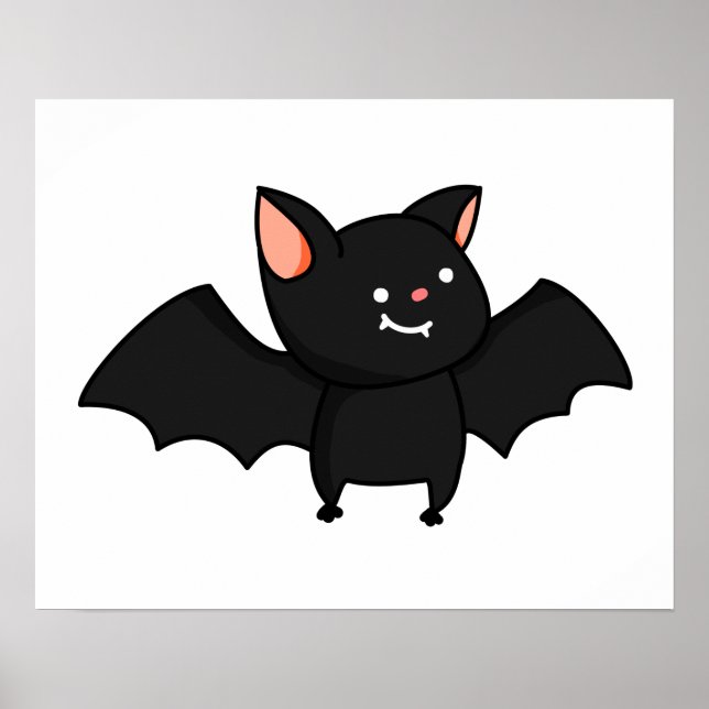 Affiche Cute Kawaii Bat (Devant)