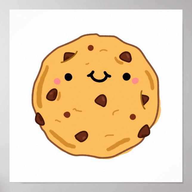 Affiche Cute Kawaii Cookie (Devant)