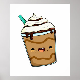Affiche Cute Kawaii Frappuccino