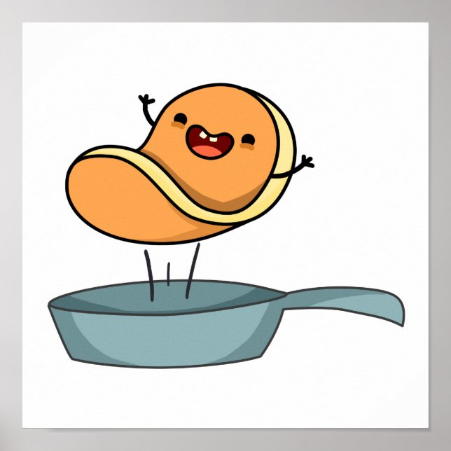 Affiche Cute Kawaii Pancake (Devant)