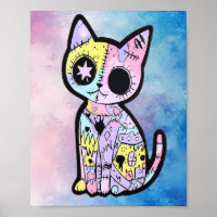 Cute Kawaii Pastel Goth Patchwork Gothique Déplais