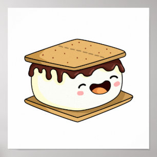 Affiche Cute Kawaii Smore