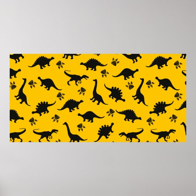 Affiche Cute kids dinosaures pattern  (Devant)