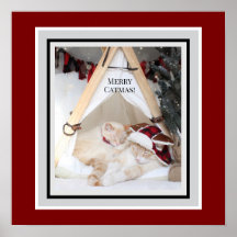 Cute Kitties Merry Catmas Christmas Canvas