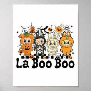 Affiche Cute Laboo Boo Ghost Halloween Pour Adultes Et Enf