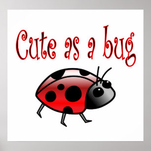 Affiche Cute Ladybug