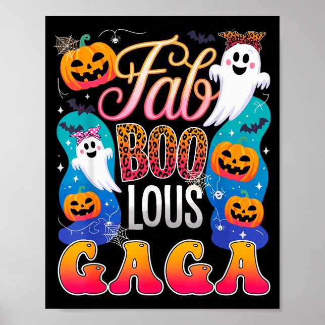 Affiche Cute Leopard Fab Boo Lous Gaga Soky Halloween Cost (Devant)