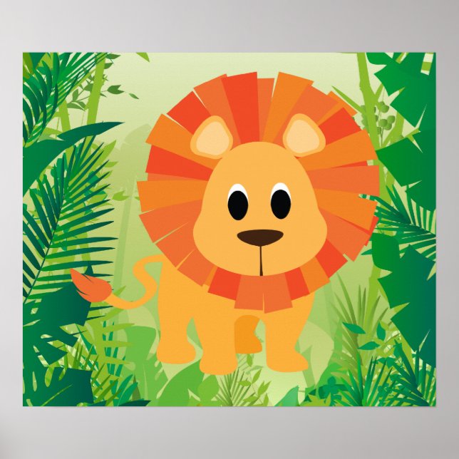 Affiche Cute Lion (Devant)