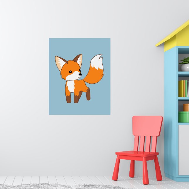Affiche Cute Little Fox (Pépinière 1)