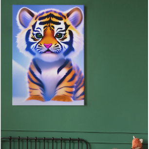 Affiche Cute Little Tiger Cub