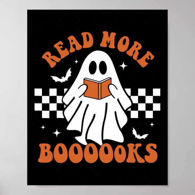 Affiche Cute Livres Ghost Read More Livres Fun Teacher Hal (Devant)