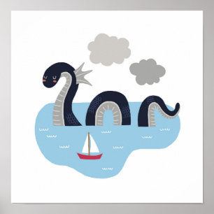 Affiche Cute Loch Ness Monster