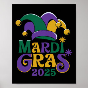 Affiche Cute Mardi Gras Mask Fun 2025