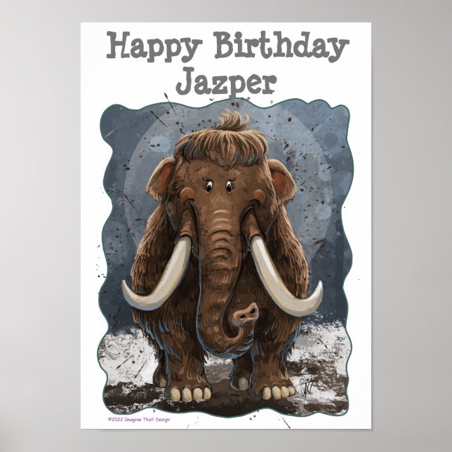 Affiche Cute Mastodon (Devant)