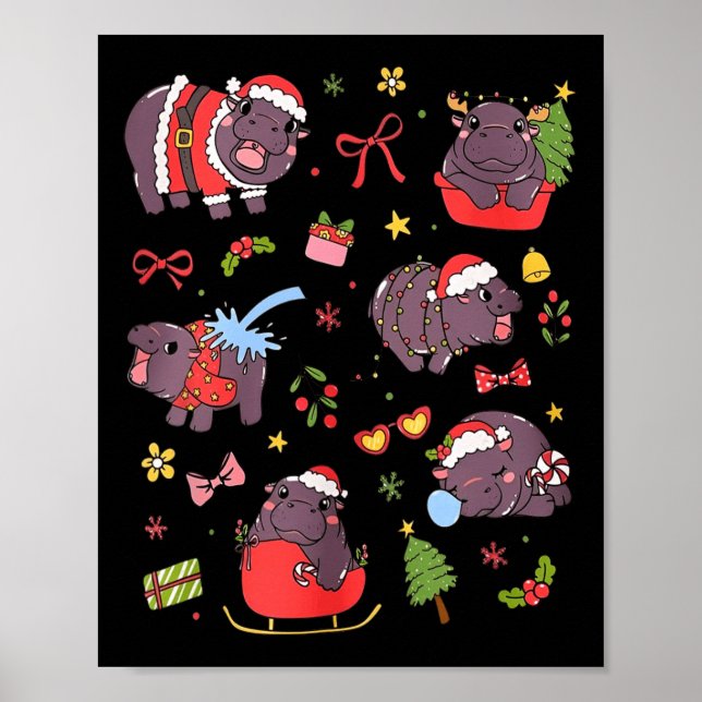 Affiche Cute Moo Deng Ba1 (Devant)