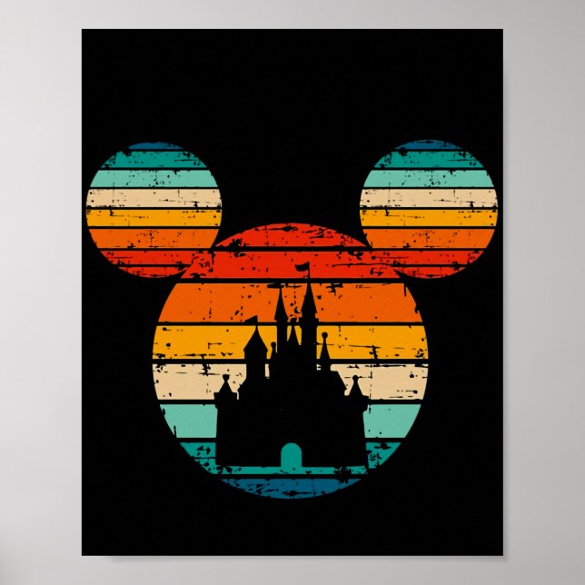 Affiche Cute Mouse Palace Cartographie Souris Famille Enfa (Devant)