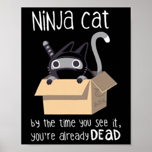 Affiche Cute Ninja Cat