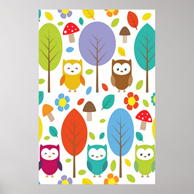Affiche Cute Owl (Devant)