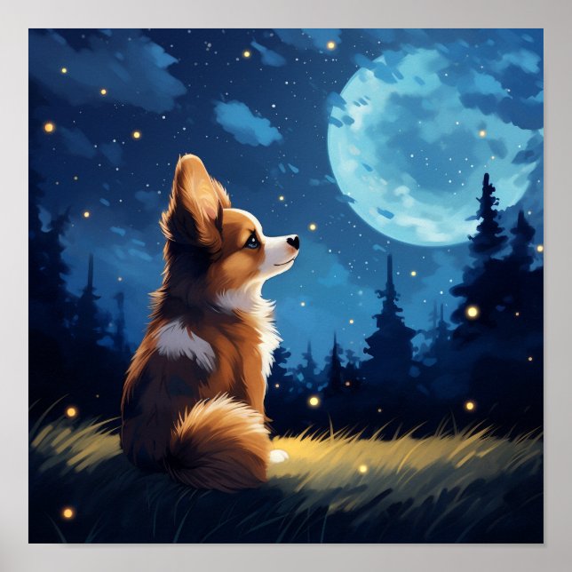 Affiche Cute Pembroke Welsh Corgi (Devant)