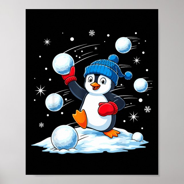 Affiche Cute Penguin Christmas Pajamas Shirt Boys, Penguin (Devant)