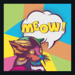 Affiche Cute Pop Art Chat<br><div class="desc">Pop Art Cat</div>