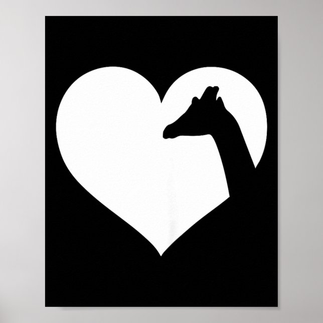 Affiche Cute Purple Or Nk Giraffe  (Devant)