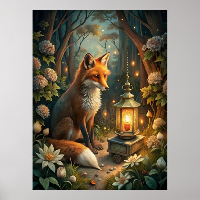 Affiche Cute Red Fox (Devant)