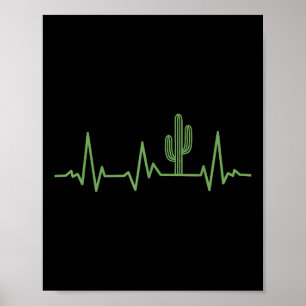 Affiche Cute Saguaro Cactus Désert Plantes Cactus Amateurs