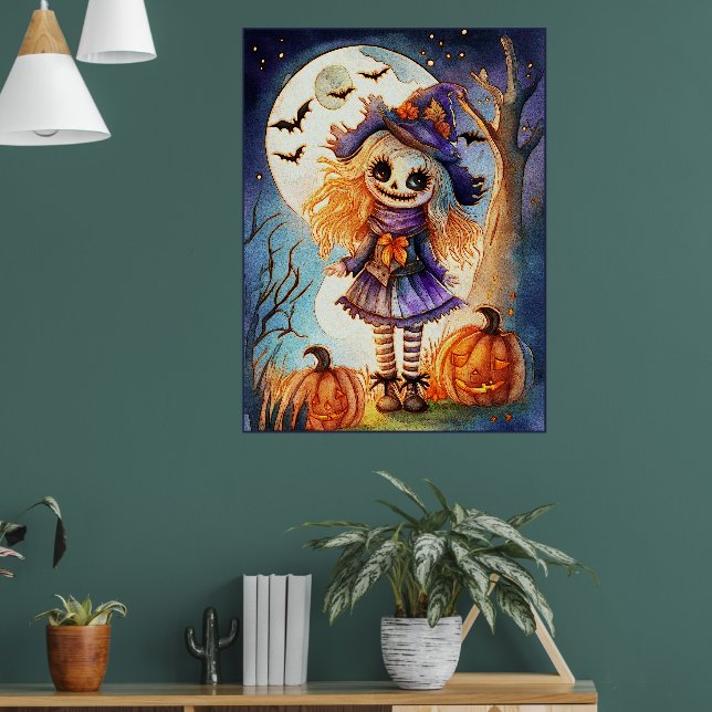 Affiche Cute Scarecrow dans Éffrayant Woods, (Salon 1)