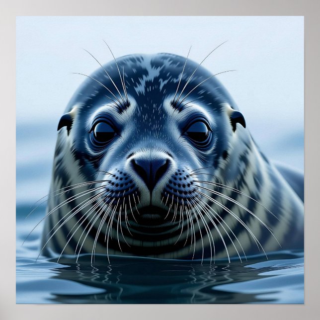 Affiche Cute Seal Close up (Devant)