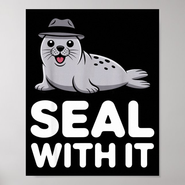 Affiche Cute Seal Costume For Men Women Kids Ocean Animal  (Devant)