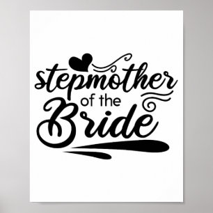 Affiche Cute Stepmere De La Mariée Mariage Bachelore