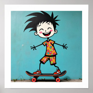 Affiche Cute stickman