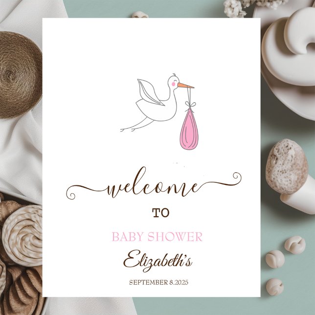 Affiche Cute Stork Girl (Créateur téléchargé)