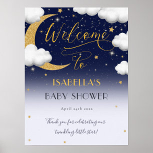 Affiche Cute Twinkle Twinkle Little Star Baby shower