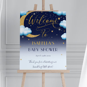Affiche Cute Twinkle Twinkle Little Star Boy Baby shower