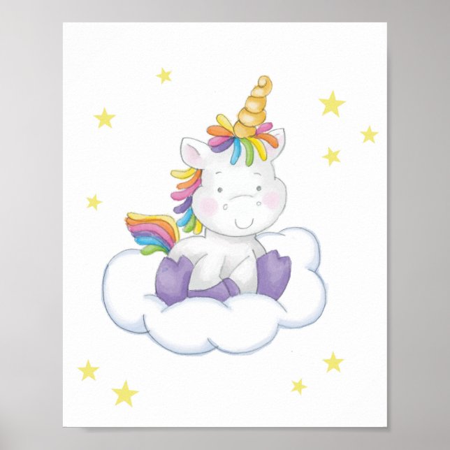 Affiche Cute Unicorn (Devant)