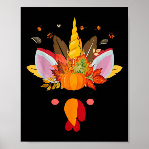 Affiche Cute Unicorn Turquie Visage Girl Automne Automne T
