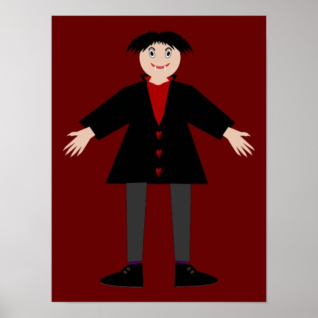 Affiche Cute Vampire Halloween (Devant)